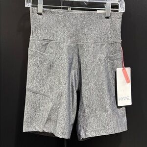HYPE High Waist 7” inseam,hip pockets, moisture wicking,compression sculpting